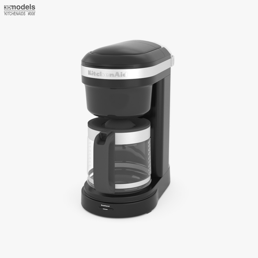 KitchenAid 12 Cup Drip Coffee Maker with Spiral Showerhead Onyx Black Modello 3D