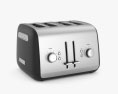 KitchenAid 4-Slice Toaster with Manual High-Lift Lever Onyx Black Modèle 3d