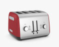 KitchenAid 4-Slice Toaster with Manual High-Lift Lever Empire Red Modello 3D