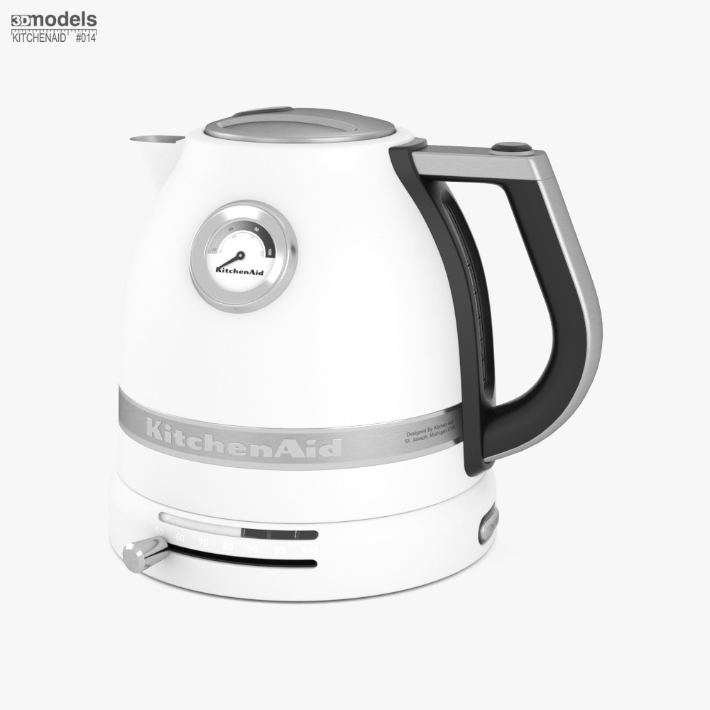 KitchenAid Pro Line Series Electric Kettle Frosted Pearl White 3D-Modell