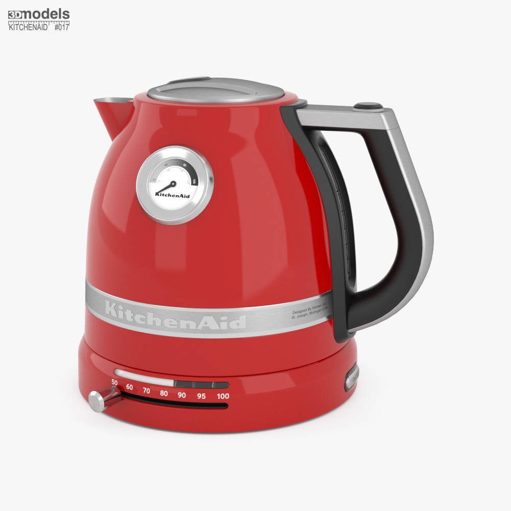 KitchenAid Pro Line Series Electric Kettle Candy Apple Red 3D 모델 