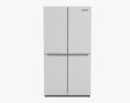 KitchenAid 36 inch Counter Depth 4 Door Refrigerator Modello 3D