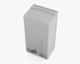 KitchenAid 36 inch Counter Depth 4 Door Refrigerator 3Dモデル