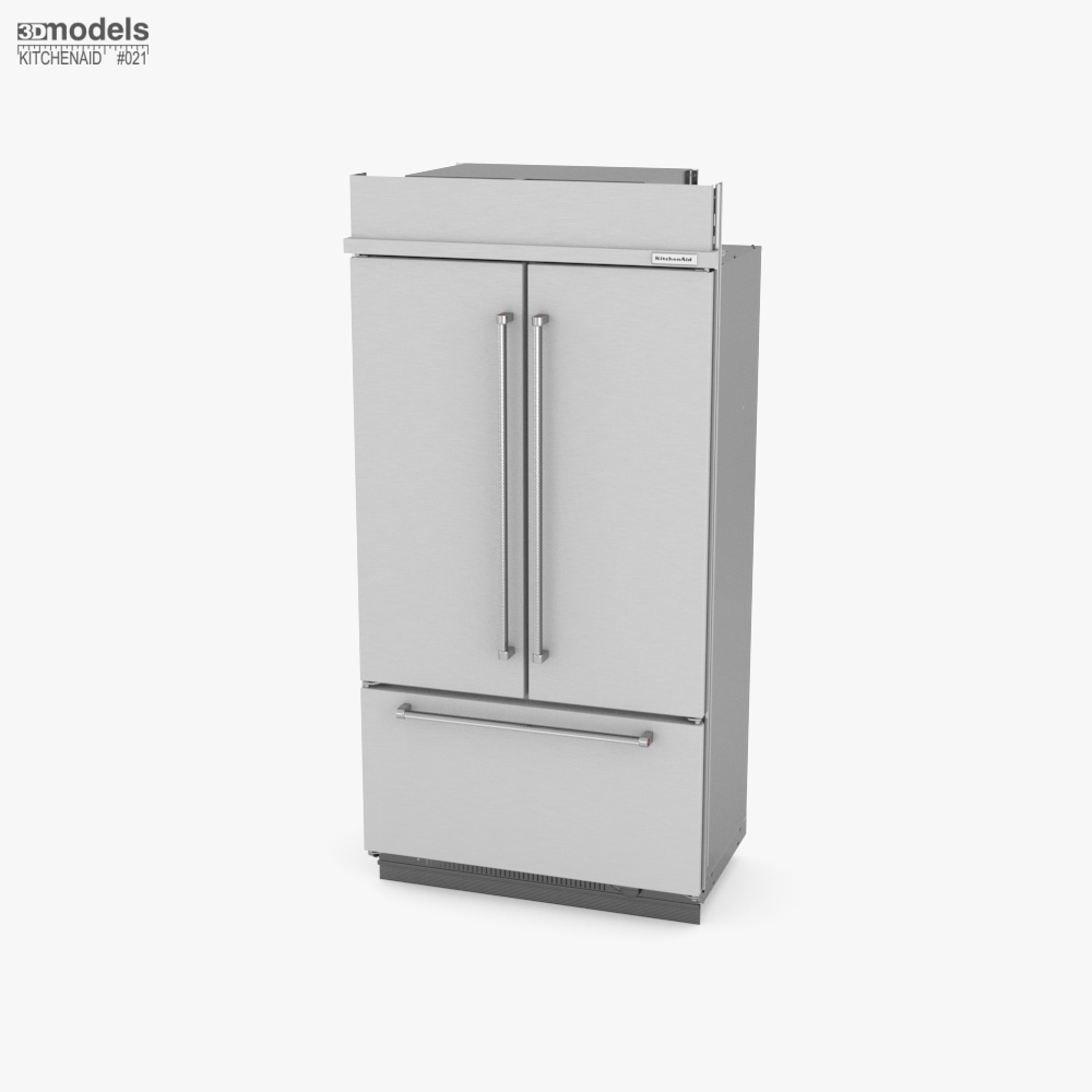 KitchenAid 42 inch Built In Refrigerator 3D模型