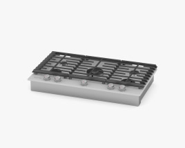 KitchenAid Gas Cooktop with Griddle 36 inch 5 Burner 3D模型