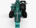 Kobelco SK300LC Bagger 2020 3D-Modell Vorderansicht