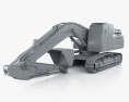 Kobelco SK300LC Bagger 2020 3D-Modell clay render