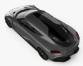 Koenigsegg Gemera 2023 3D-Modell Draufsicht