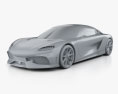 Koenigsegg Gemera 2023 3D-Modell clay render