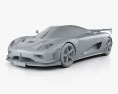 Koenigsegg Agera RS1 US-spec 2020 3D-Modell clay render