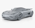 Koenigsegg Agera S HH 2015 Modello 3D clay render
