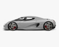 Koenigsegg CC 850 2024 3D-Modell Seitenansicht