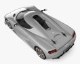 Koenigsegg CC 850 2024 3D-Modell Draufsicht