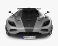 Koenigsegg One 1 2017 3d model front view