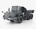 Komatsu HM250 덤프 트럭 2012 3D 모델  wire render