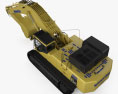 Komatsu PC850 挖土機 2015 3D模型 顶视图