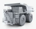 Komatsu 830E Dump Truck 2023 3d model clay render