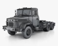 KrAZ 64431 Tractor Truck 2016 3d model wire render