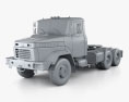 KrAZ 64431 Tractor Truck 2016 3d model clay render