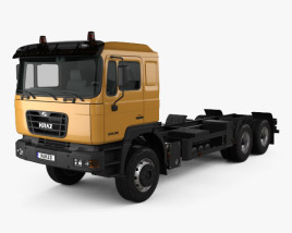 3D model of KrAZ H23.2M Chassis Truck 2015