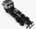 KrAZ 6511 섀시 트럭 2017 3D 모델  top view