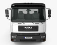 KrAZ 6511 섀시 트럭 2017 3D 모델  front view