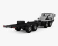 KrAZ 7634HE 底盘驾驶室卡车 2018 3D模型 后视图