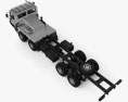 KrAZ 7634HE Chassis Truck 2018 3d model top view
