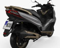 Kymco Grand Dink 300 2016 3D 모델  back view