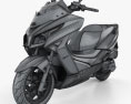 Kymco Grand Dink 300 2016 3D-Modell wire render