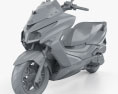 Kymco Grand Dink 300 2016 3D 모델  clay render