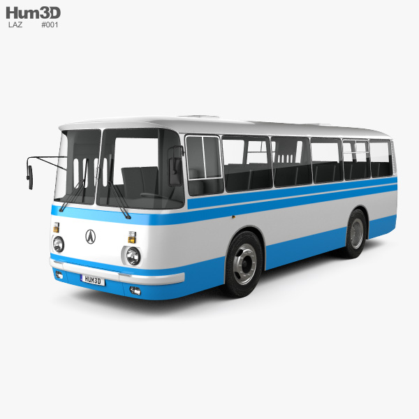 LAZ 695N bus 1976 3D model