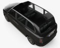 LEVC TX Taxi 2022 3d model top view