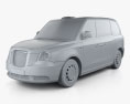LEVC TX Taxi 2022 3D-Modell clay render