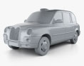 LTI TX4 London Taxi 2014 3d model clay render