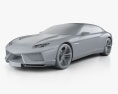 Lamborghini Estoque 2008 3D-Modell clay render