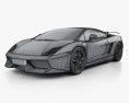 Lamborghini Gallardo LP570-4 Superleggera 2014 3D模型 wire render