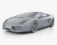 Lamborghini Gallardo LP570-4 Superleggera 2014 Modello 3D clay render