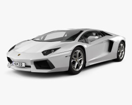 3D model of Lamborghini Aventador 2014