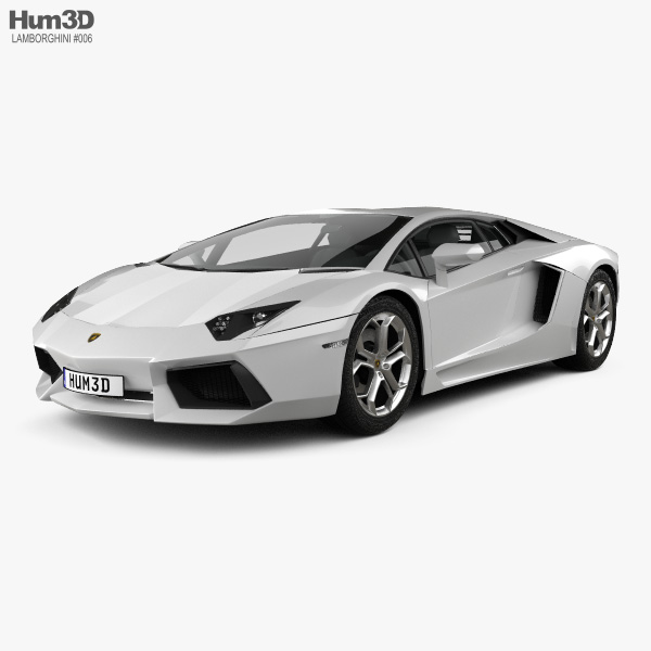 Lamborghini Aventador 2014 3D 모델 