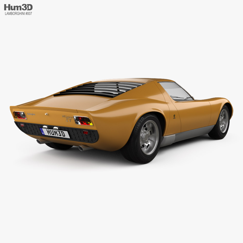 Lamborghini Miura P400SV 1971 3D  -    3DModelsorg