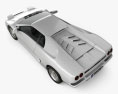 Lamborghini Diablo VT 1993 3D模型 顶视图