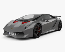 3D model of Lamborghini Sesto Elemento 2014