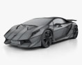 Lamborghini Sesto Elemento 2014 3D 모델  wire render
