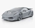 Lamborghini Sesto Elemento 2014 3D 모델  clay render