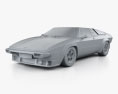 Lamborghini Silhouette P300 1976 3D 모델  clay render