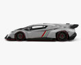 Lamborghini Veneno 2013 3D 모델  side view