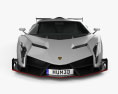 Lamborghini Veneno 2013 3D模型 正面图