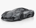 Lamborghini Egoista 2014 3Dモデル wire render