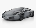 Lamborghini Gallardo 2014 3D 모델  wire render